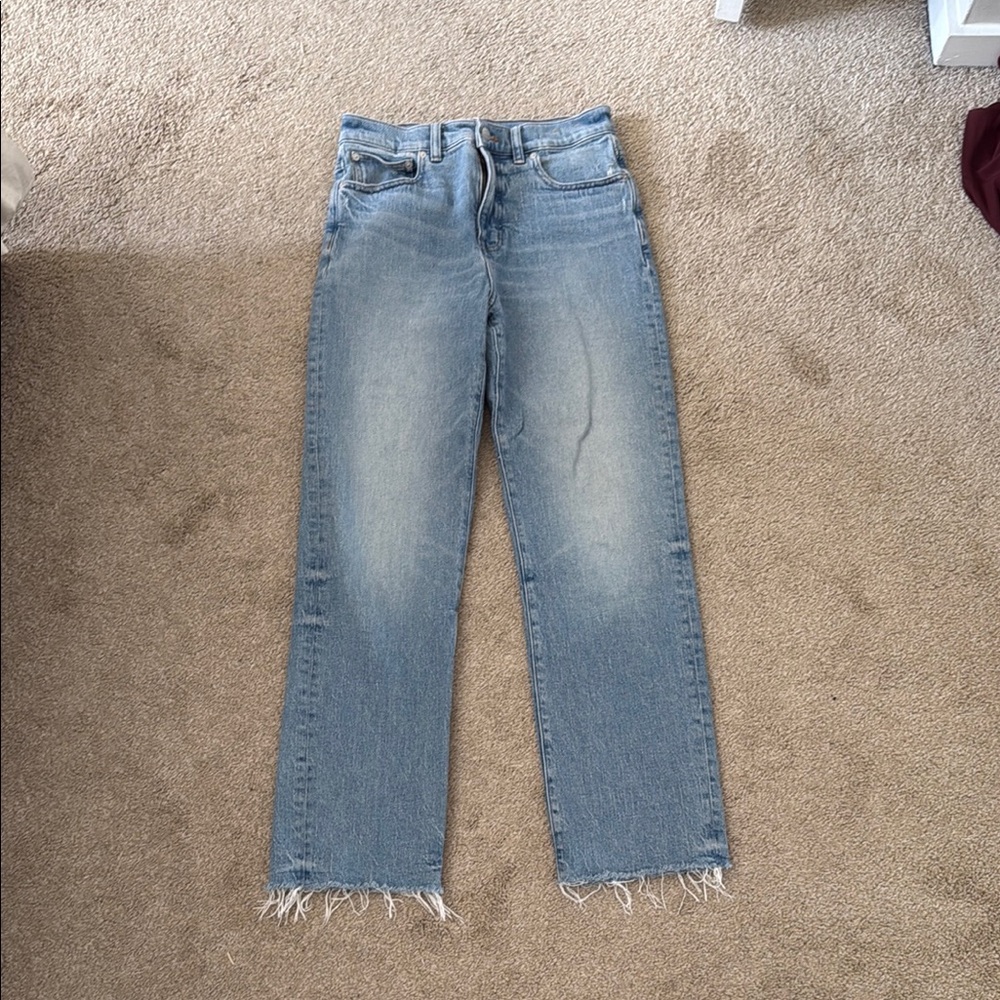 Madewell 90s straight light wash